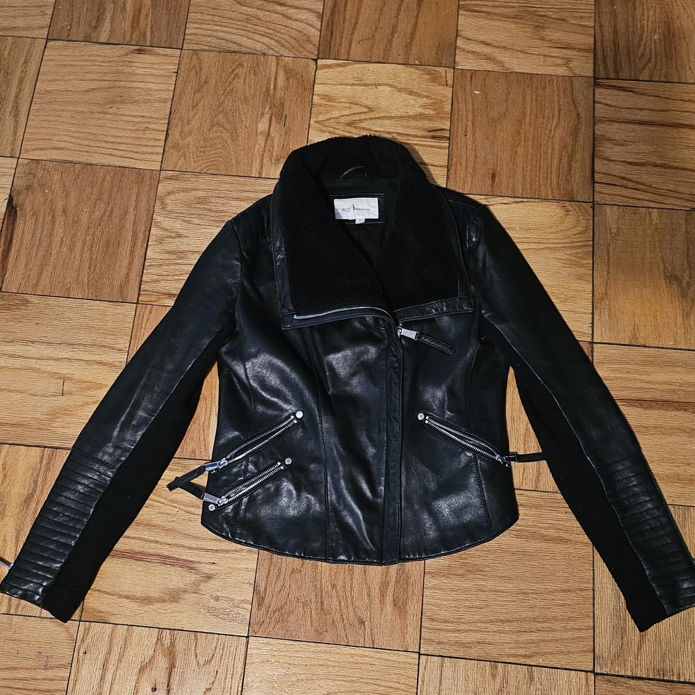 BCBG Faux leather Biker jacket | size medium | Women's